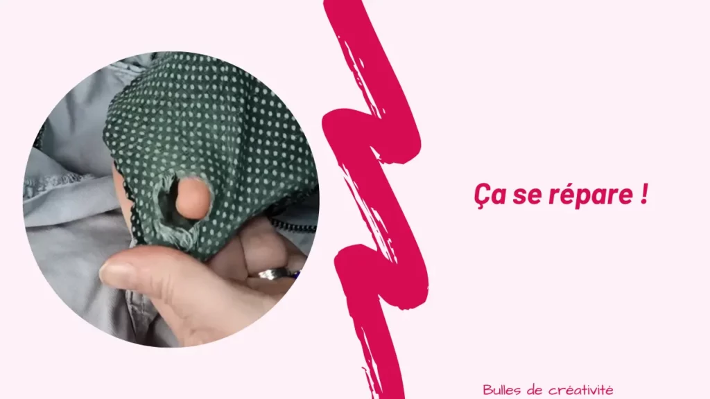 Raccommoder une poche de pantalon trouée