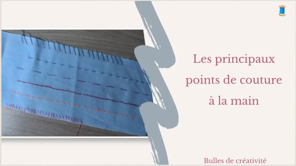 Points de couture à la main